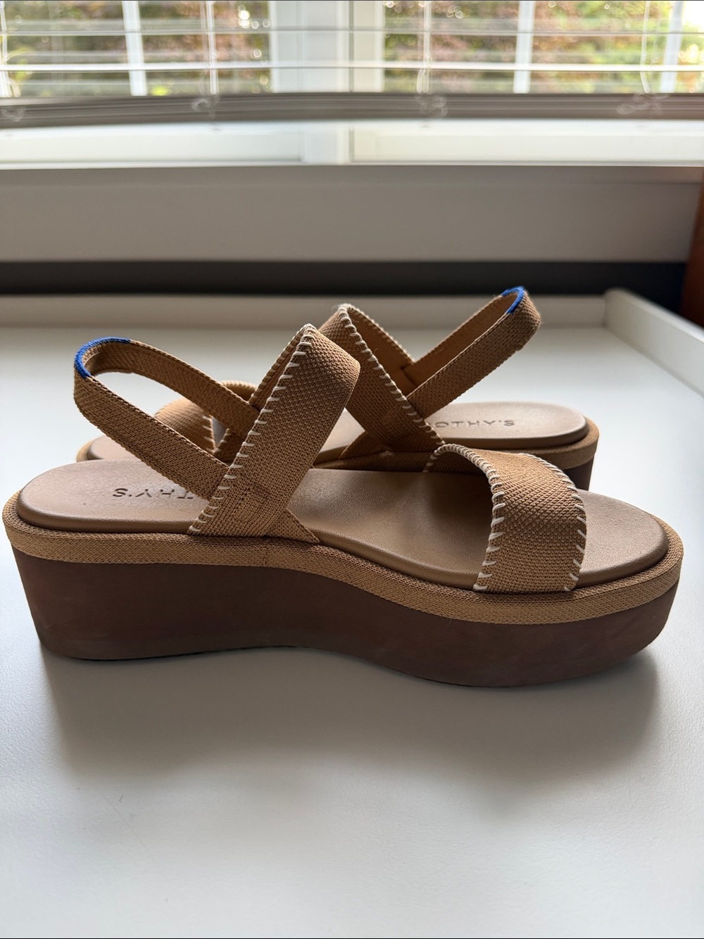 Rothy's The Lightweight Wedge Sandal - Wren Whipstitch - Picture 2 of 3